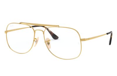 ray ban gold eyeglasses