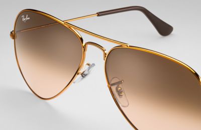 ray ban aviator brown