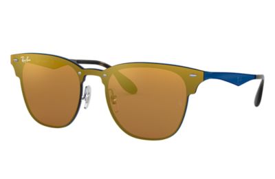 Rayban Ray Ban Blaze Clubmaster Unisex Sunglasses Lenses Oranje Frame Blauw Rb3576N 90377J 01 41 rayban kopen in de aanbieding