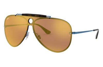 ray ban black shield aviators