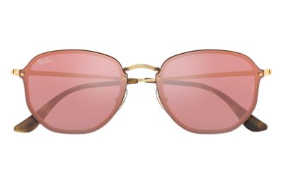ray ban hexagonal rosa