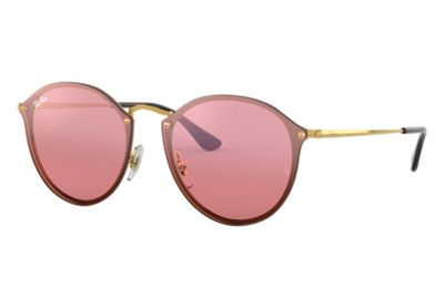 ray ban round rosa