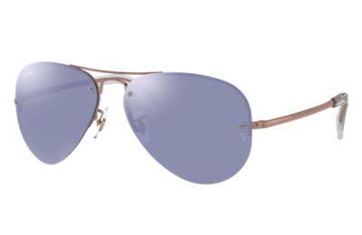 Rayban Ray Ban Rb3449 Unisex Sunglasses Lenses Violet Frame Brons Koper 90351U 59 14 rayban kopen in de aanbieding