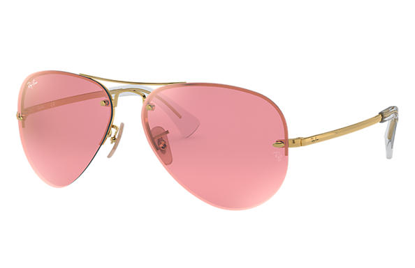 ray ban femme verre rose