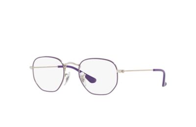 ray ban hexagonal plata