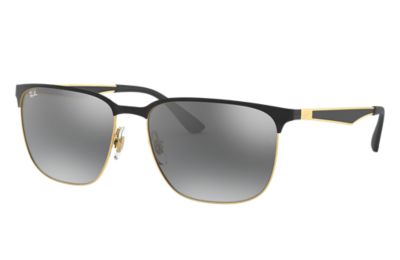 ray ban glasses black and gold
