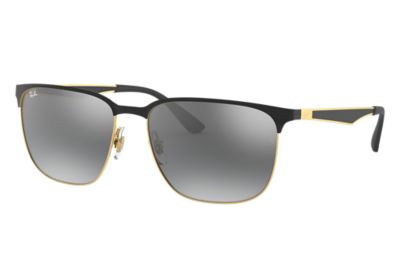 ray ban gold and black sunglasses