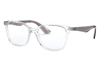 ray ban transparent frame eyeglasses