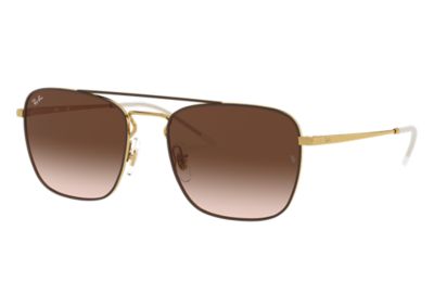 Rayban Ray Ban Rb3588 Unisex Sunglasses Lenses Bruin Frame Goud 905513 55 19 rayban kopen in de aanbieding
