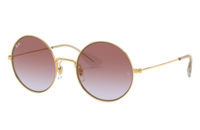 Rayban Ray Ban Ja Jo Unisex Sunglasses Lenses Violet Frame Goud Rb3592 001I8 50 20 rayban kopen in de aanbieding