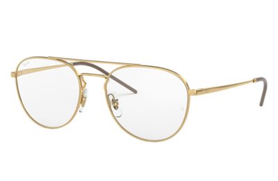 Ray-Ban prescription glasses RB6414 Gold - Metal - 0RX6414250055 | Ray ...