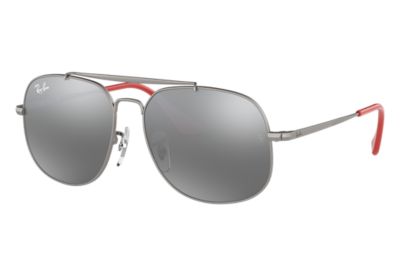 Rayban Ray Ban General Junior Unisex Sunglasses Lenses Grijs Frame Staalgrijs Rj9561S 25088 50 13 rayban kopen in de aanbieding