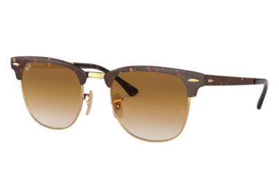 Ray Ban Clubmaster Metal Rb3716 Tortoise Metal Light Brown Lenses 0rb Ray Ban Usa