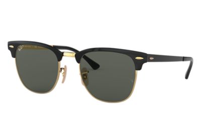 ray ban black and gold glasses