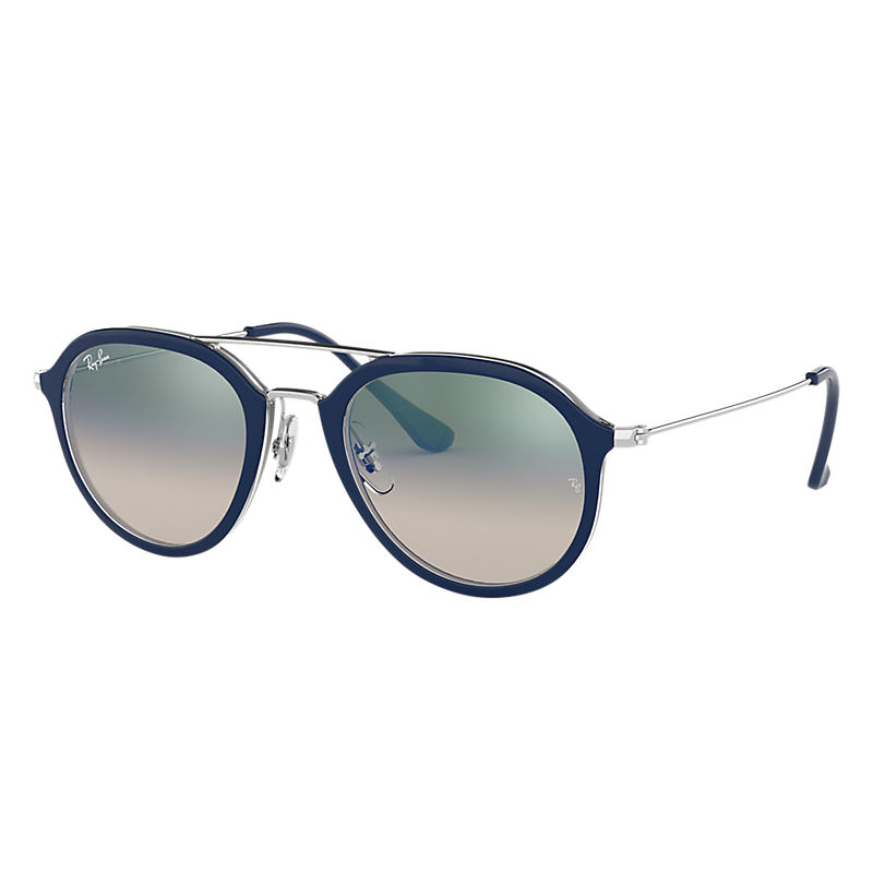 Ray Ban Rb4253 Unisex Sunglasses Verres: Vert, Monture: Argent - RB4253 60533A 50-21
