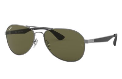 Rayban Ray Ban Rb3549 Unisex Sunglasses Lenses Groen Polarized Frame Staalgrijs 0049A 58 16 rayban kopen in de aanbieding