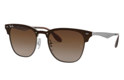 Rayban Ray Ban Blaze Clubmaster Unisex Sunglasses Lenses Bruin Frame Staalgrijs Rb3576N 04113 01 47 rayban kopen in de aanbieding