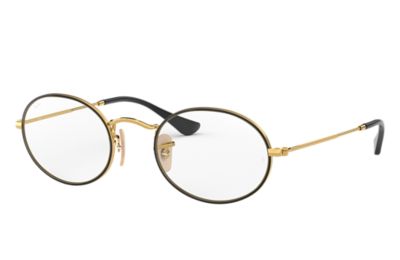 ray ban eyeglasses gold frame