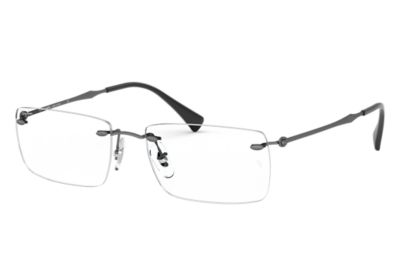 rimless ray ban