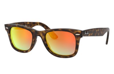 Rayban Ray Ban Wayfarer Ease Unisex Sunglasses Lenses Oranje Frame Tortoise Rb4340 7104W 50 22 rayban kopen in de aanbieding