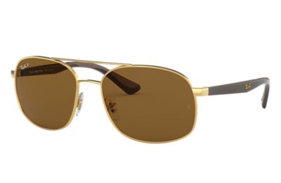 Ray-Ban RB3593 Gold - Steel - Brown 