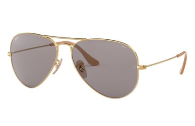 Ray-Ban Aviator Evolve RB3025 Gold - Metal - Grey Lenses