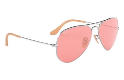 ray ban aviator rose gold