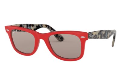 ray ban red glasses