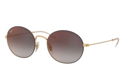 Rayban Ray Ban Beat Unisex Sunglasses Lenses Grijs Frame Goud Rb3594 9114U0 53 20 rayban kopen in de aanbieding