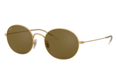 Rayban Ray Ban Beat Unisex Sunglasses Lenses Bruin Frame Goud Rb3594 901373 53 20 rayban kopen in de aanbieding