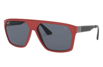 Rayban Ray Ban Scuderia Ferrari Collection Rb4309M Unisex Sunglasses Lenses Grijs Frame Rood F62887 60 13 rayban kopen in de aanbieding