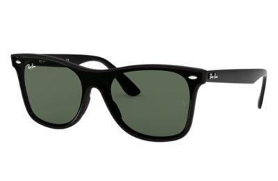 Rayban Ray Ban Blaze Wayfarer Unisex Sunglasses Lenses Groen Frame Zwart Rb4440N 601S71 01 41 rayban kopen in de aanbieding