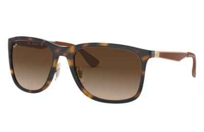 Rayban Ray Ban Rb4313 Unisex Sunglasses Lenses Bruin Frame Goud 89413 58 19 rayban kopen in de aanbieding