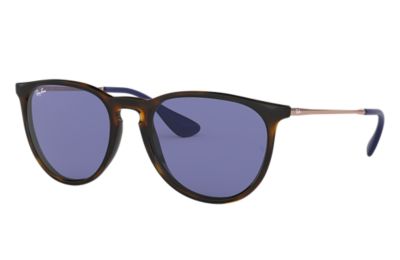 Rayban Ray Ban Erika Color Mix Unisex Sunglasses Lenses Violet Frame Brons Koper Rb4171 639276 54 18 rayban kopen in de aanbieding