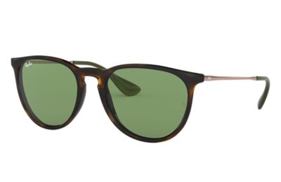 Rayban Ray Ban Erika Color Mix Unisex Sunglasses Lenses Groen Frame Brons Koper Rb4171 63932 54 18 rayban kopen in de aanbieding