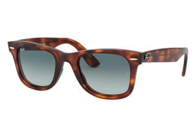 ray ban aviator blue lens gold frame