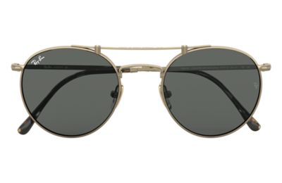 ray ban round titanium