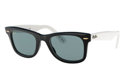 black and white ray bans