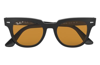 black and yellow ray bans