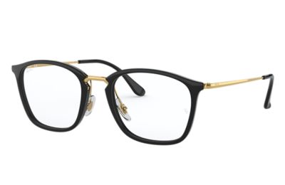 ray ban eyeglasses gold frame