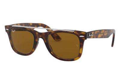 Rayban Ray Ban Wayfarer Double Bridge Unisex Sunglasses Lenses Bruin Frame Tortoise Rb4540 71033 50 22 rayban kopen in de aanbieding