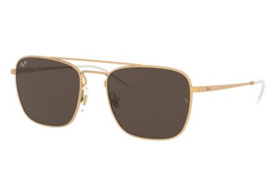 Rayban Ray Ban Rb3588 Unisex Sunglasses Lenses Bruin Frame Goud 901373 55 19 rayban kopen in de aanbieding