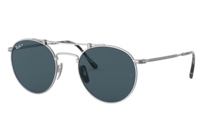 ray ban round titanium