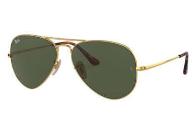 Rayban Ray Ban Rb3689 Unisex Sunglasses Lenses Groen Frame Goud 914731 58 14 rayban kopen in de aanbieding