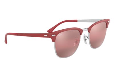 Ray Ban Clubmaster Metal Rb3716 Bordowy Metal Fioletowy Soczewki 0rbai51 Ray Ban Polska