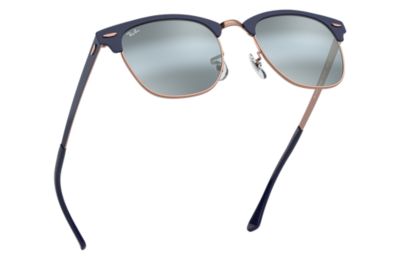 Ray Ban Clubmaster Metal Rb3716 Dark Blue Metal Blue Lenses 0rbaj51 Ray Ban Usa