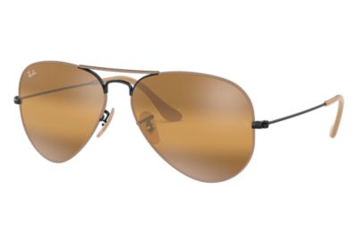 mirrored ray ban aviators