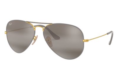 ray ban aviator grise