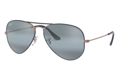 ray ban aviator mirror silver