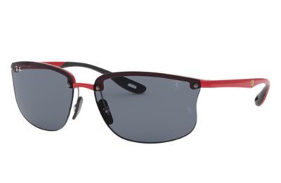 Rayban Ray Ban Rb4322M Scuderia Ferrari Collection Unisex Sunglasses Lenses Grijs Frame Rood F62387 63 15 rayban kopen in de aanbieding